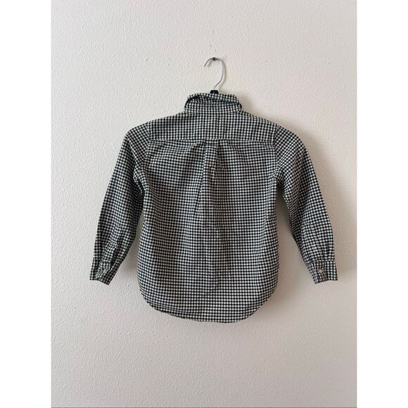 Ralph Lauren Boys Green Buffalo Checkered Button Down Shirt, Size 6 - Picture 4 of 6